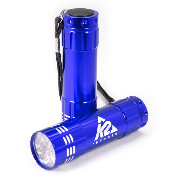 9 LED Flashlight with Strap 4