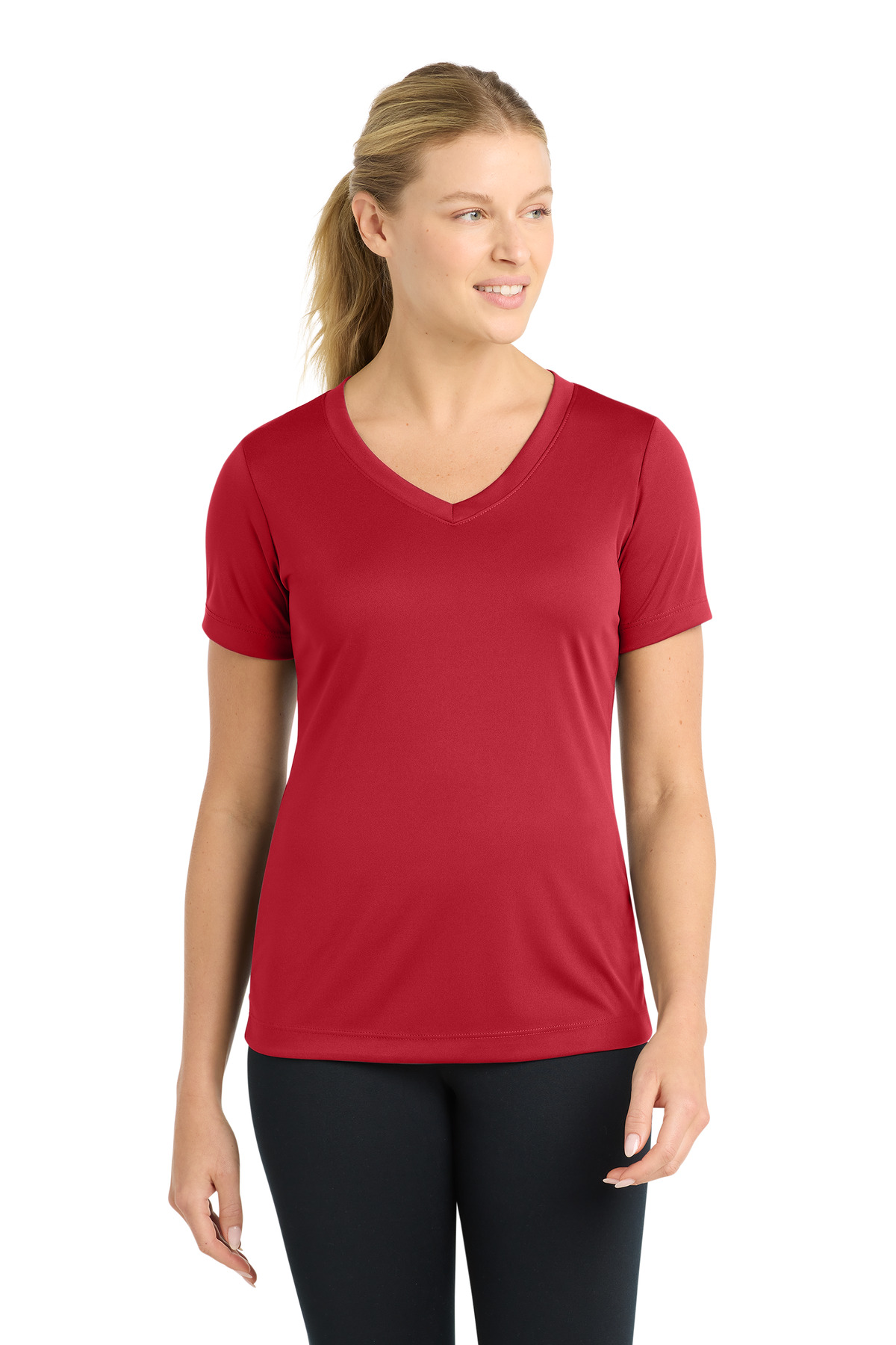 Sport-Tek Women's PosiCharge Competitor V-Neck Tee. LST353 107