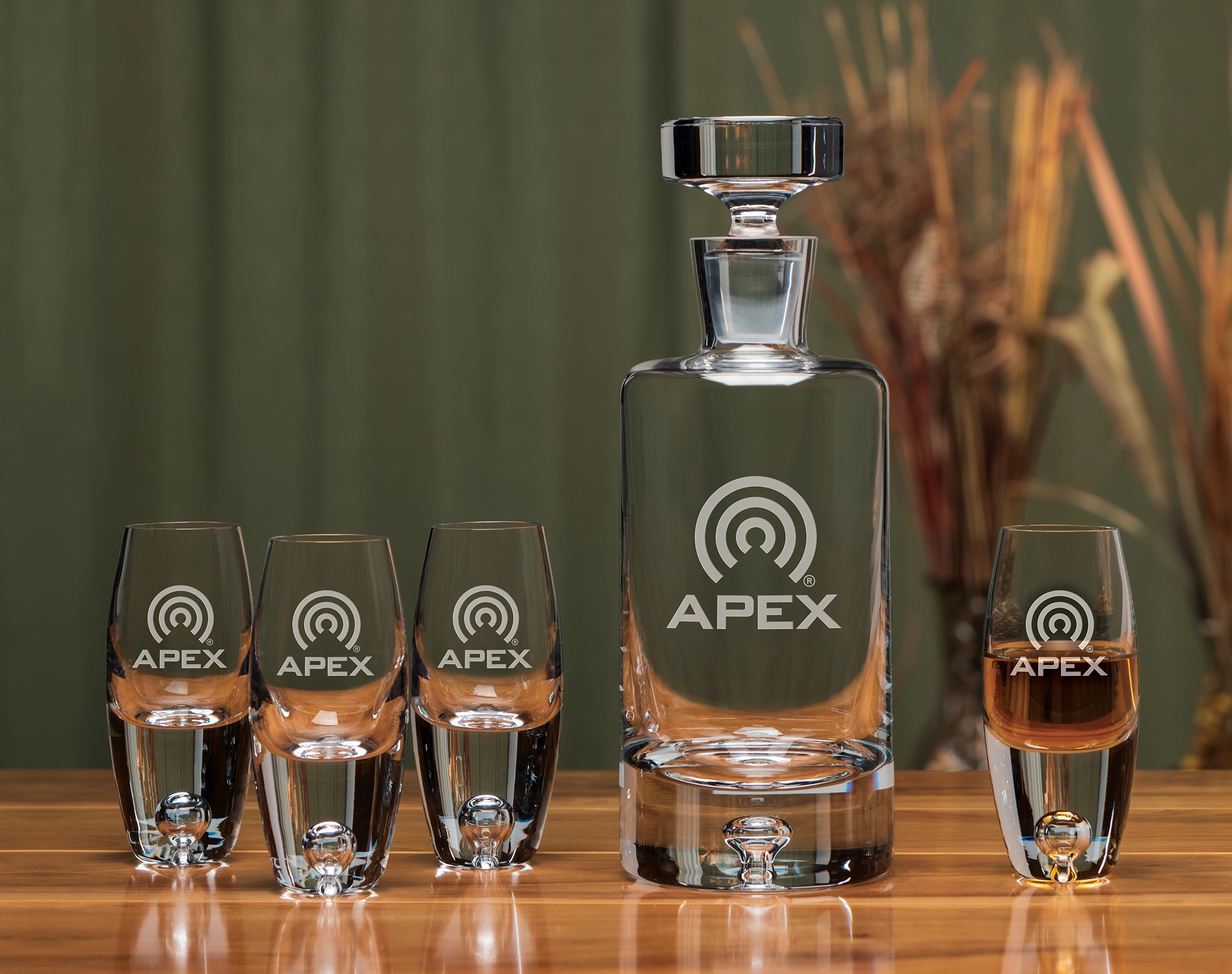 Deluxe Cylinder Decanter Set 2