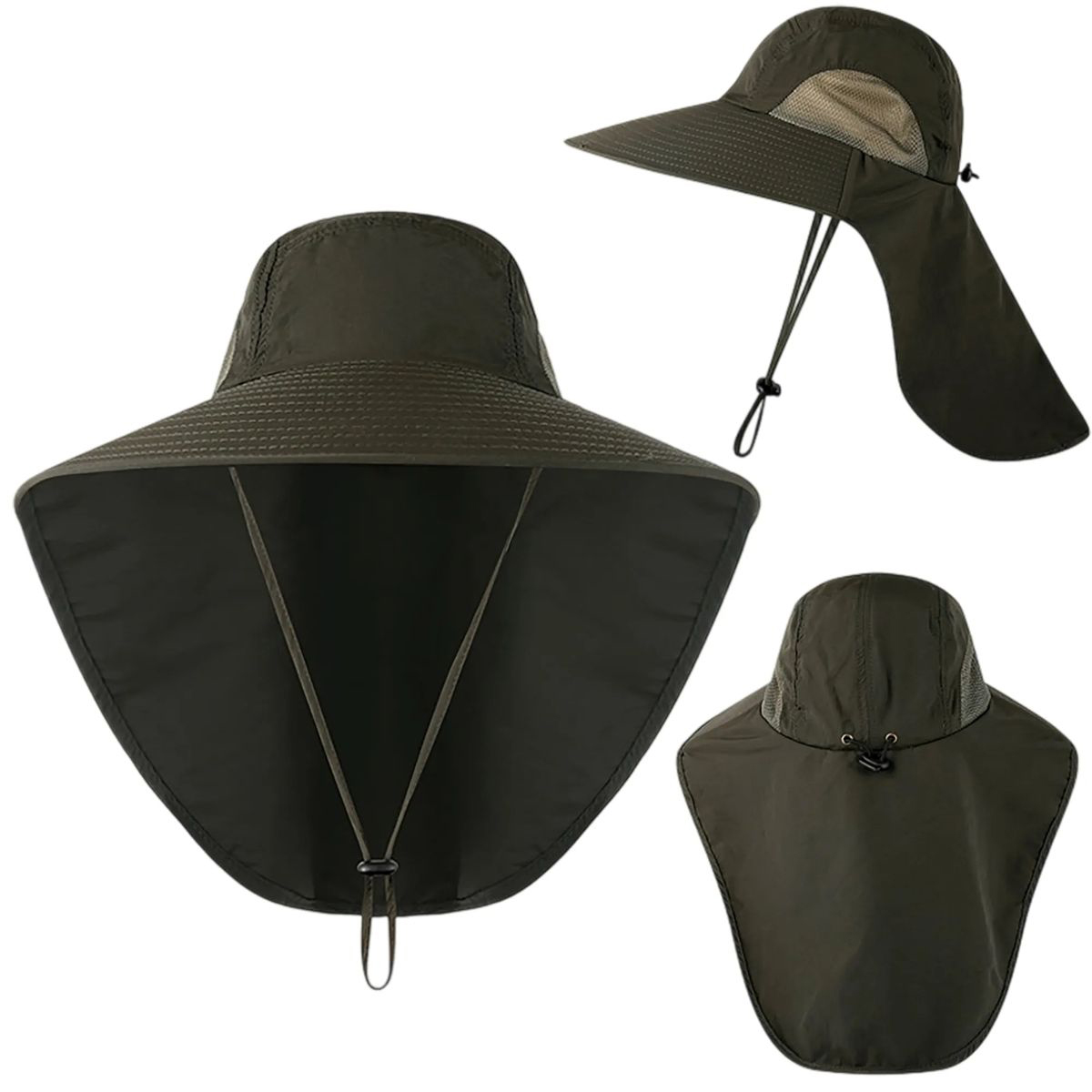 UPF 50+ Hiking Hat with Adjustable Drawstring 8