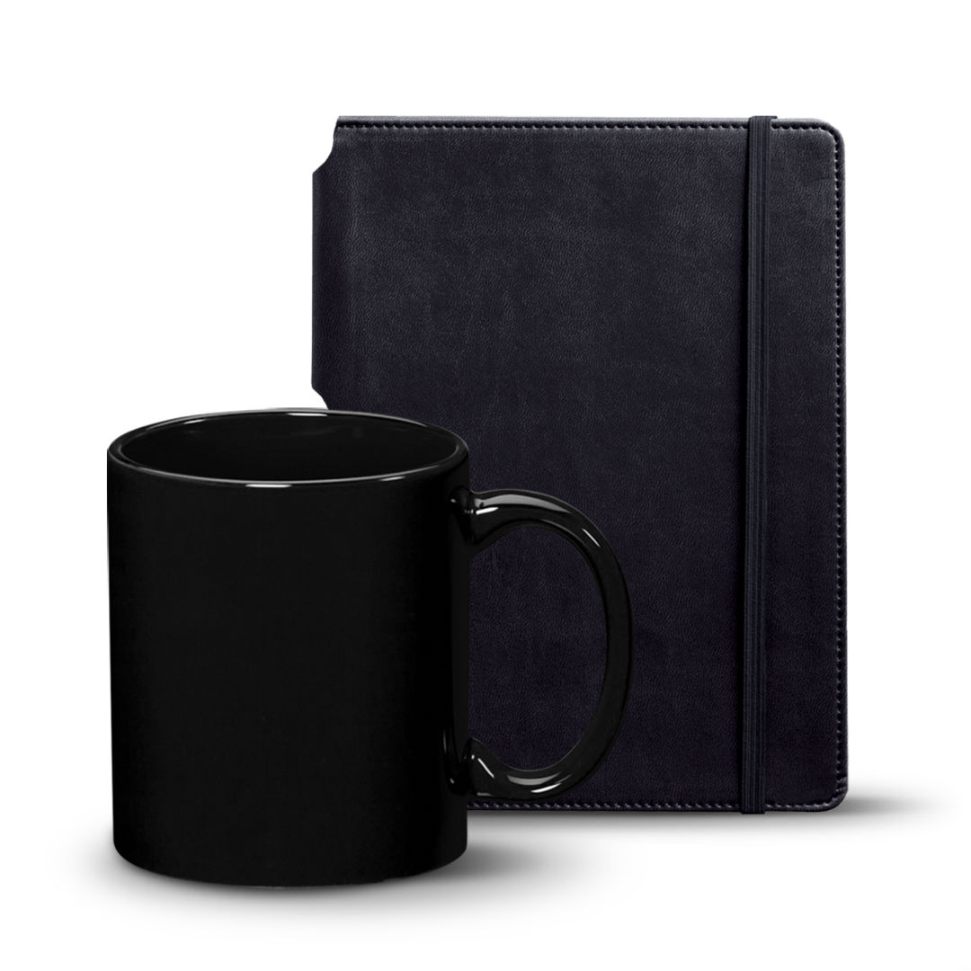 Eccolo® Tempo Journal/Malibu Mug Set 4