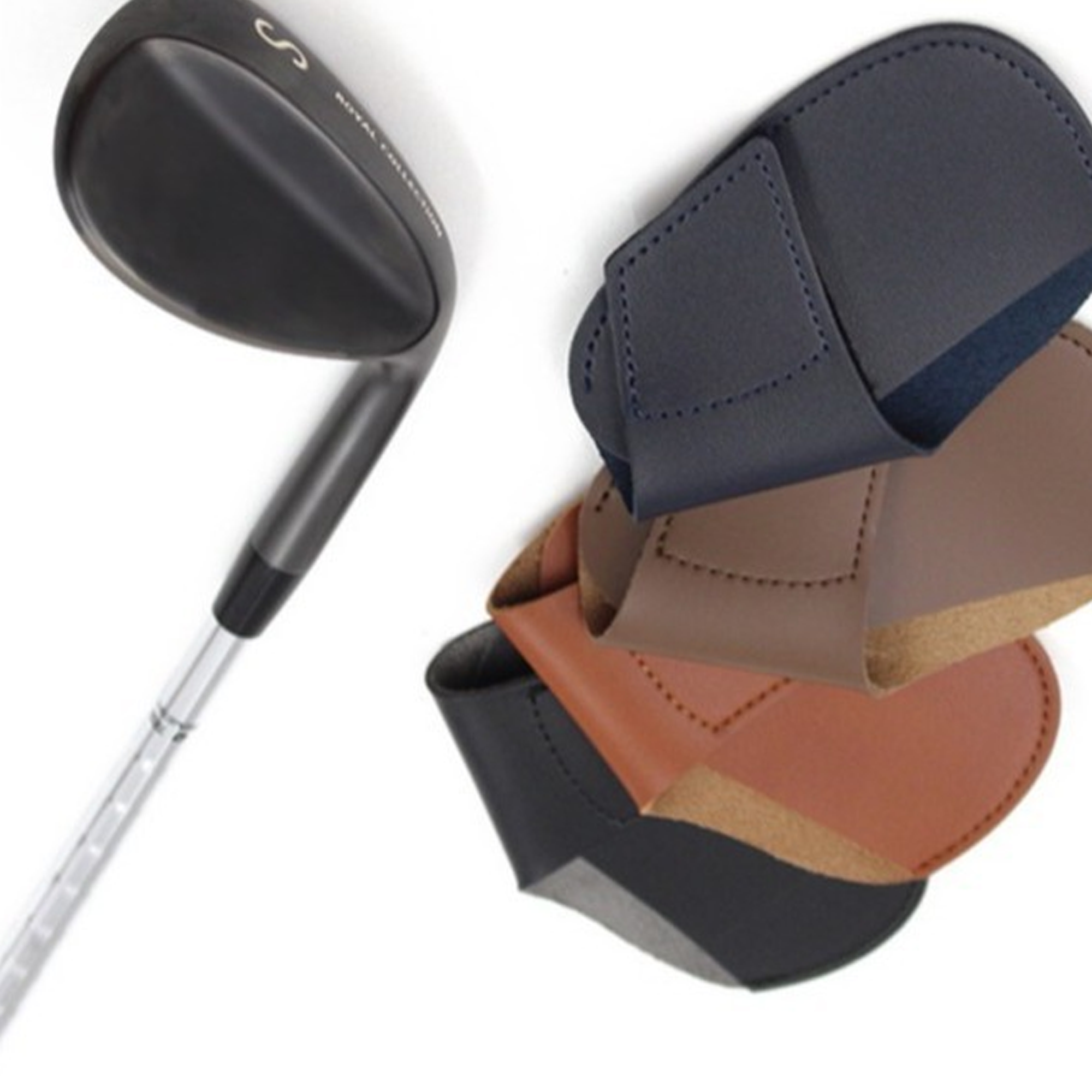 Golf Club Head Protection Leather Cover 2