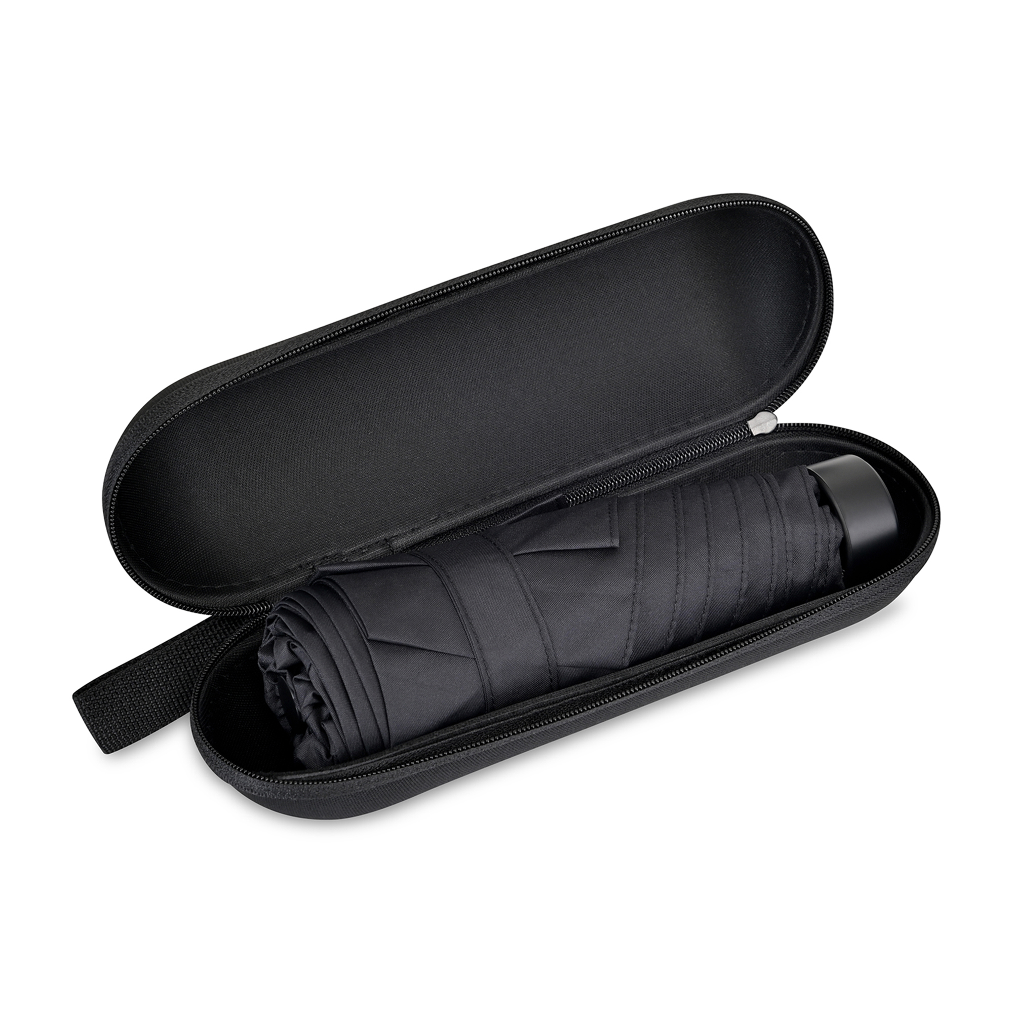 Elements 39" Recycled rPET Manual Mini Folding Umbrella 3