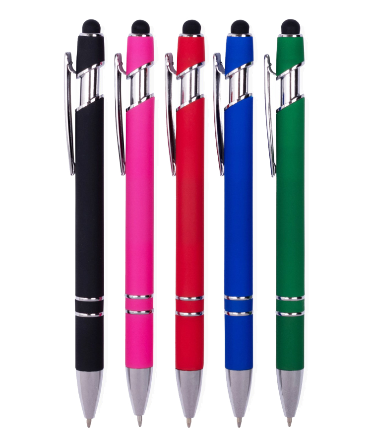 Union Printed - Bold Colors Stylus Click Pen 5