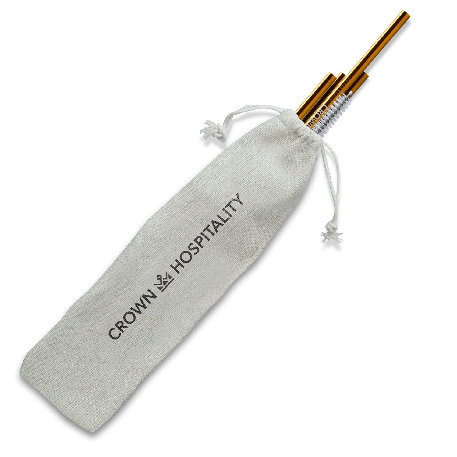 Straight Stainless Steel Straws: Set of 4 in Gold and/or Copper 2