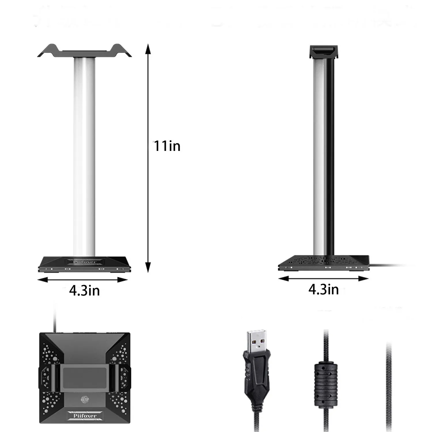 Headphone Bracket With Dual Usb Port 3