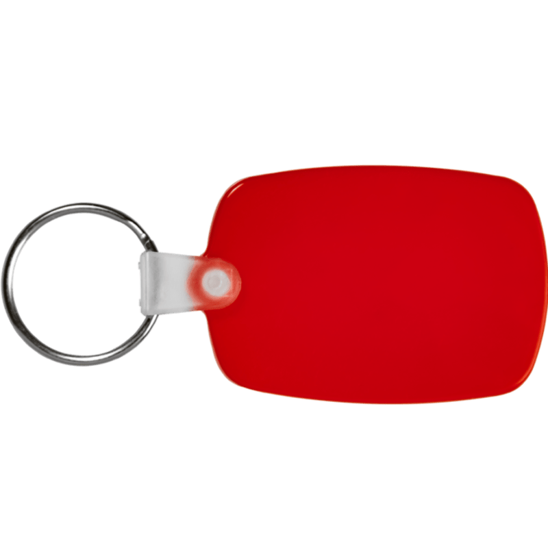Oval Soft Plastic Keychains 1