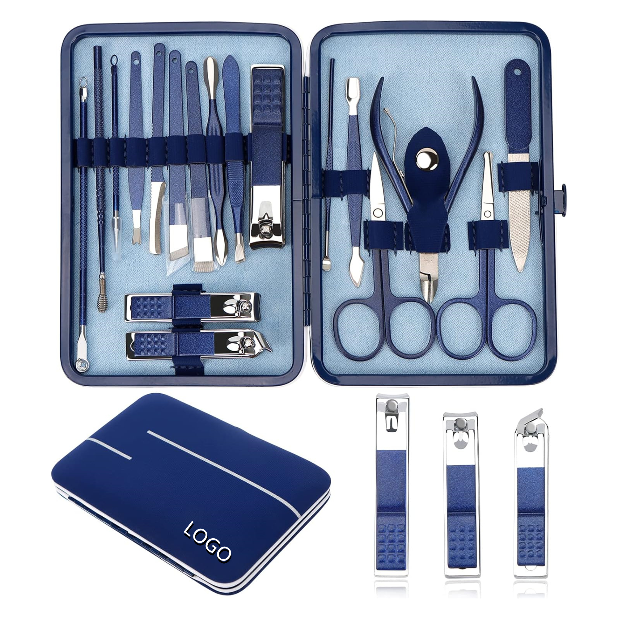18 Pcs Manicure Set Nail Clippers Pedicure Kit