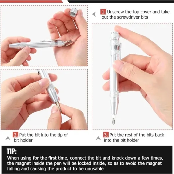 8-in-1 Magnetic Pocket Screwdriver Multitool 1