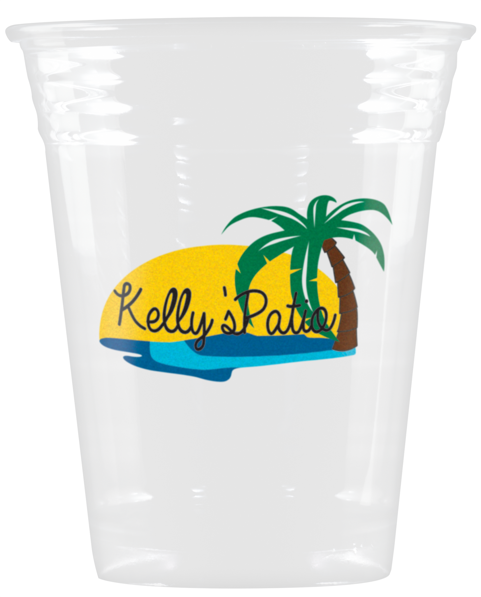 16/18 oz Soft Sided Plastic Cup Clear Hi-Speed Print 3