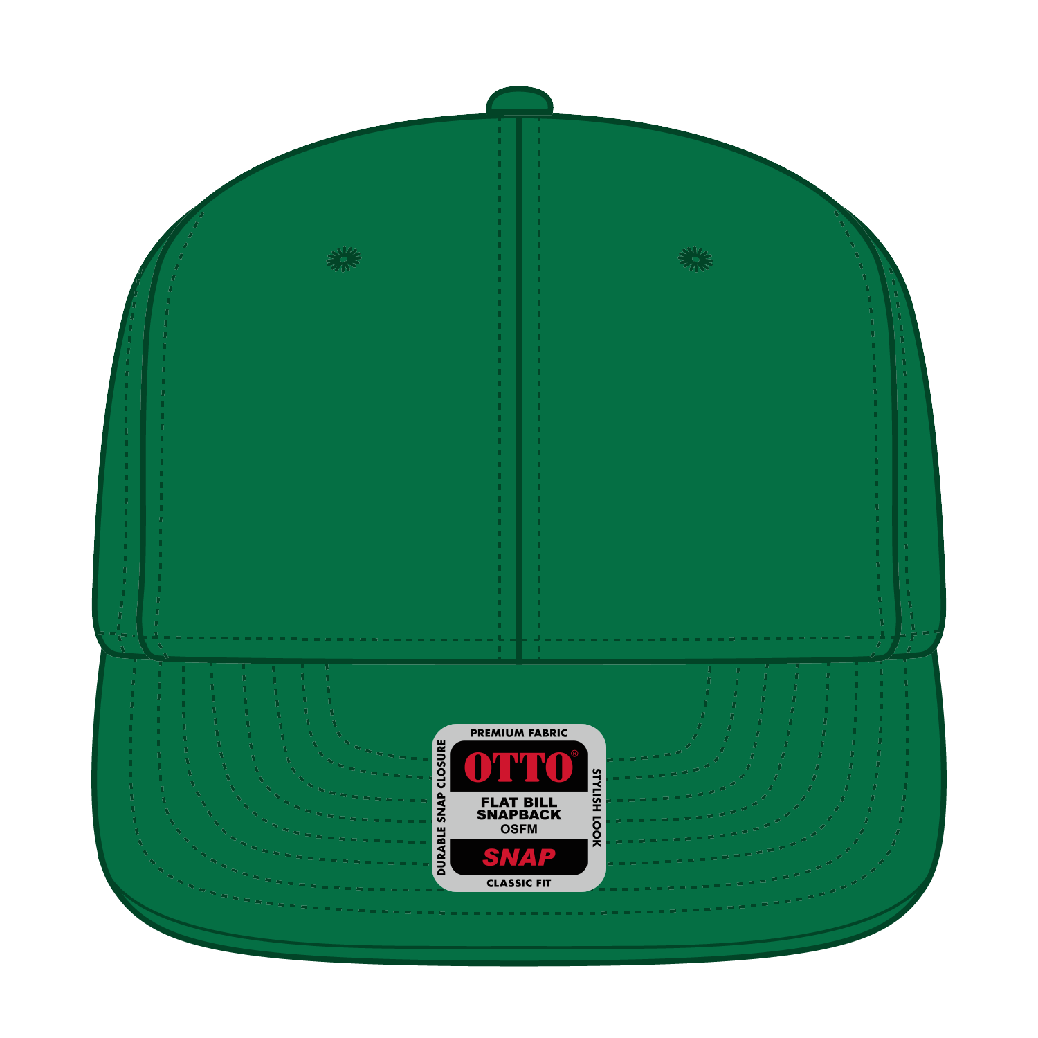 OTTO CAP® OTTO SNAP 6 Panel Pro Style Snapback Hat 130