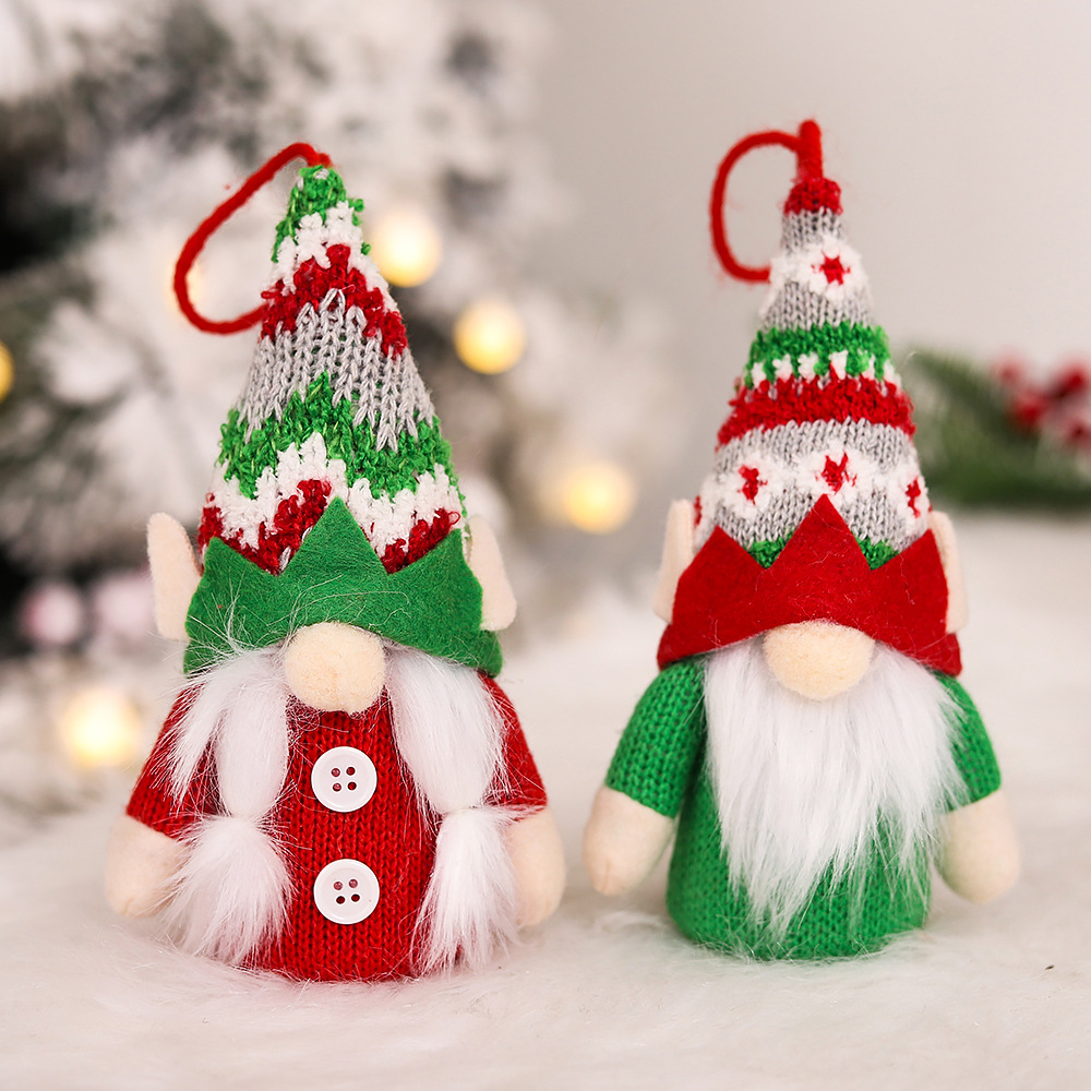 Christmas Rudolph Elf Doll Pendant with LED Lamp, promotional household item with logo imprint 7