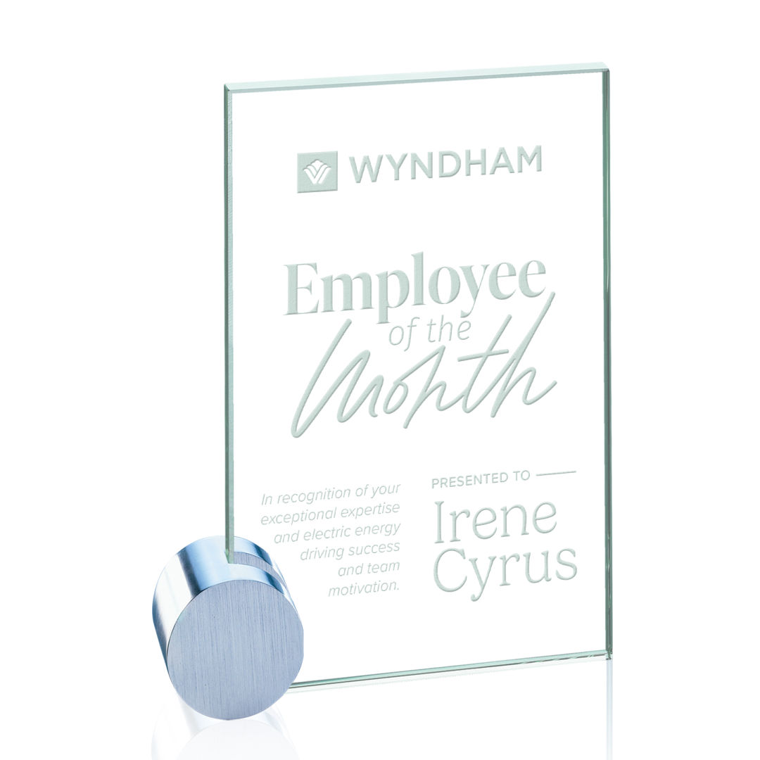 Bermuda Award - Jade/Chrome Circle 6