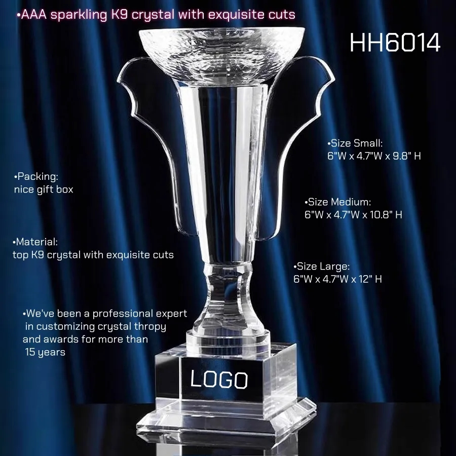 Large Crystal Cup Trophy Award Manufacturer 3