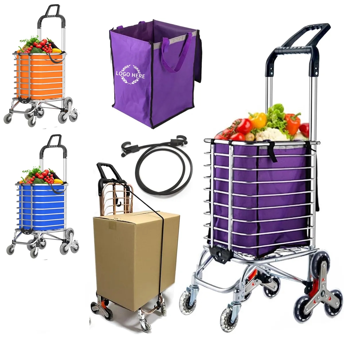 Foldable Shopping Grocery Carts 4