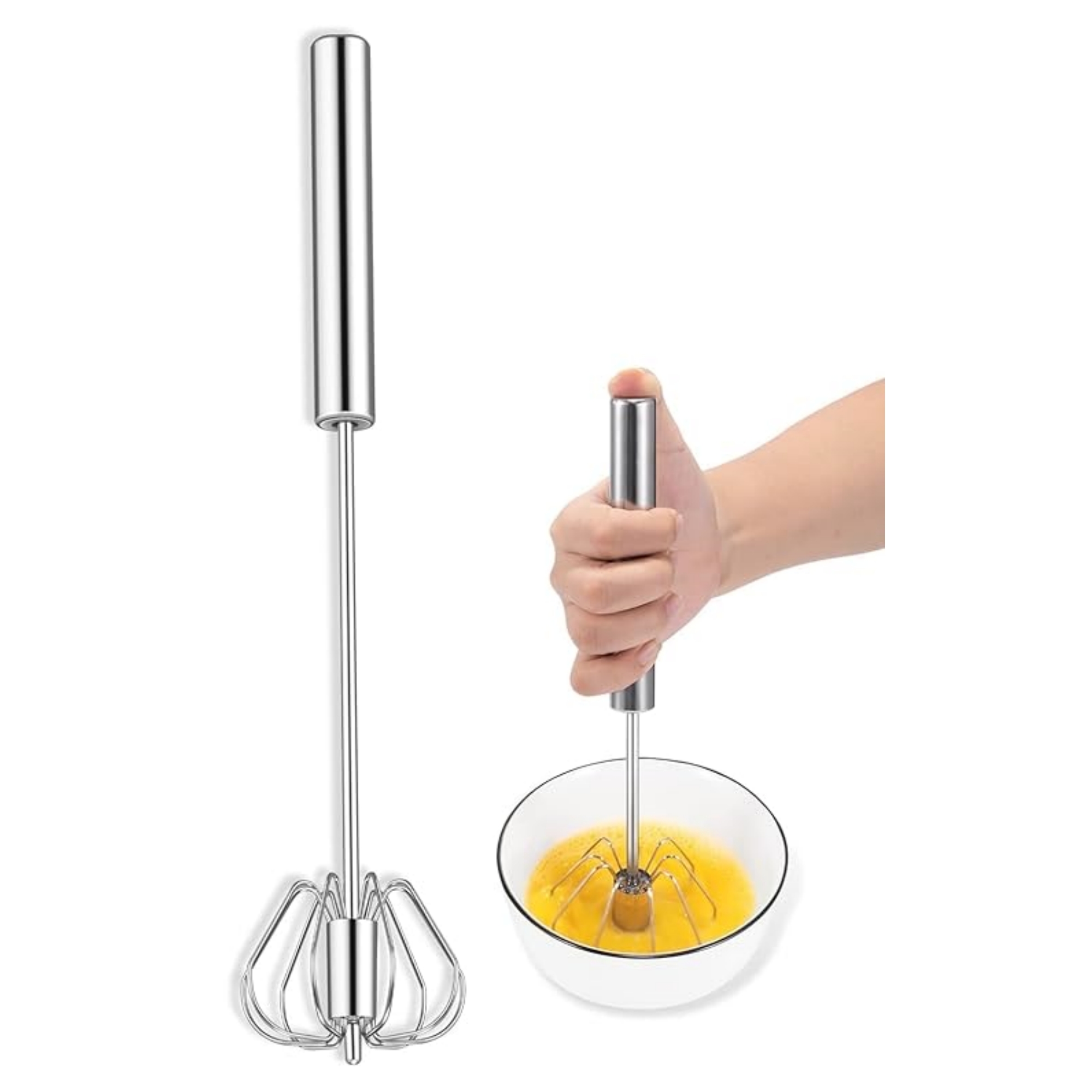 12" Hand Push Rotary Whisk 2