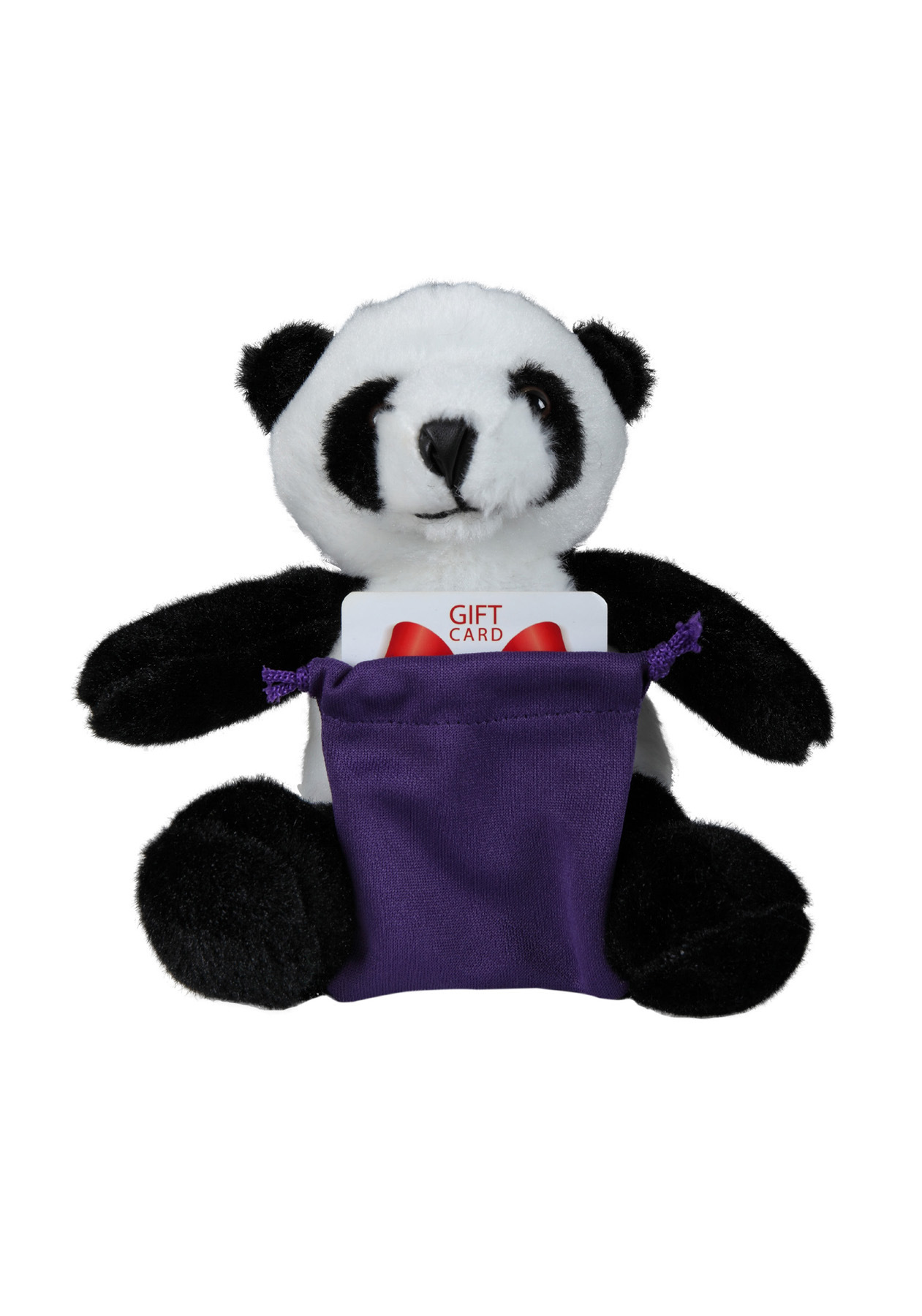 soft plush Panda with gift card sack