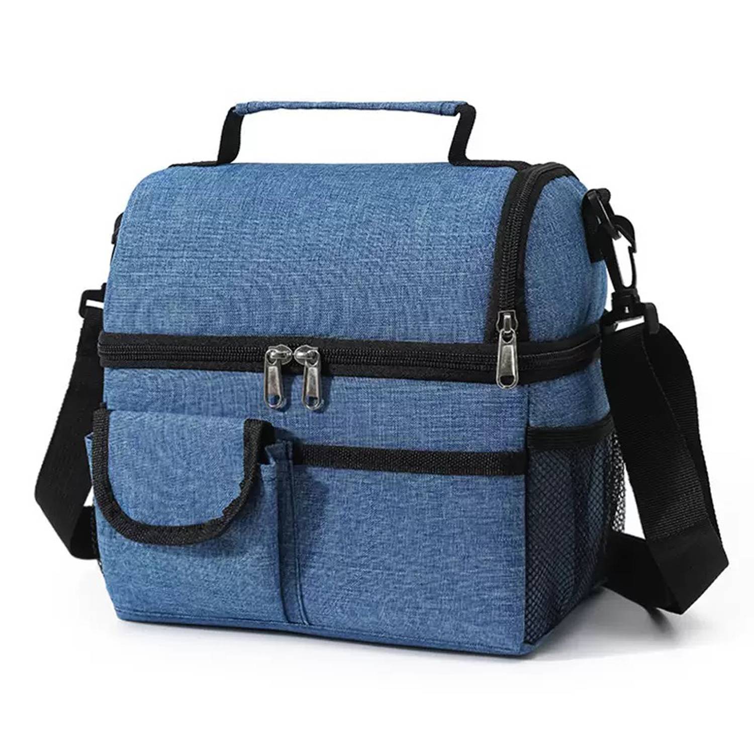9L Double Decker Oxford Insulated Cooler Lunch Bag 15
