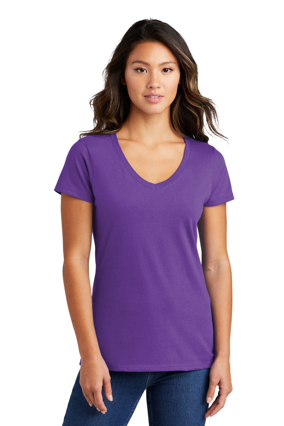 Port & Co Women's Fan Favorite V-Neck Tee. LPC450V 95