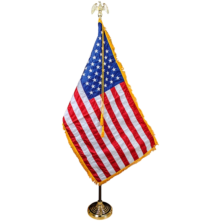 7' US Indoor Parade Set with 3' x 5' Nylon Flag 2