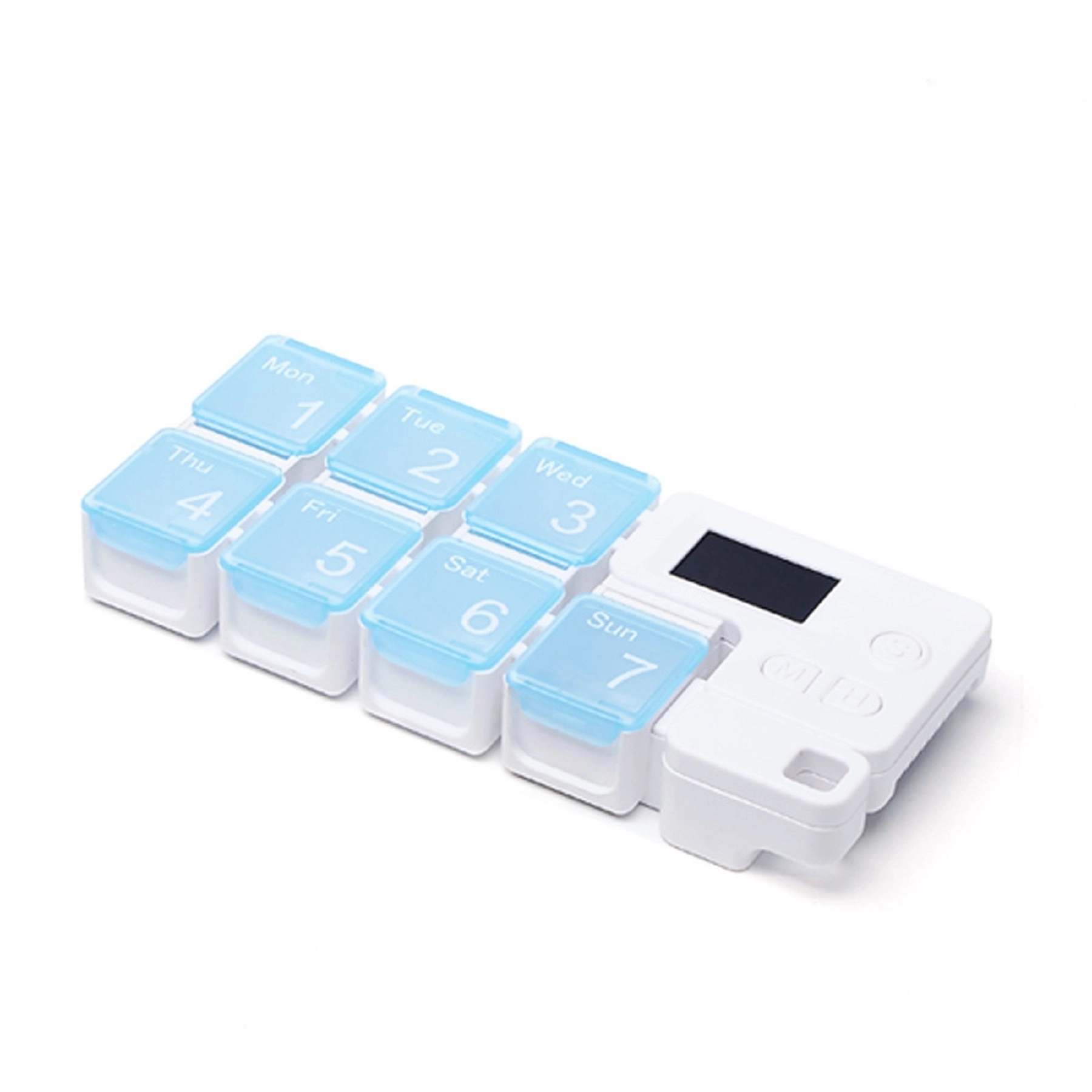 7 Compartments Colorful Pill Box with Alarm Timer 5