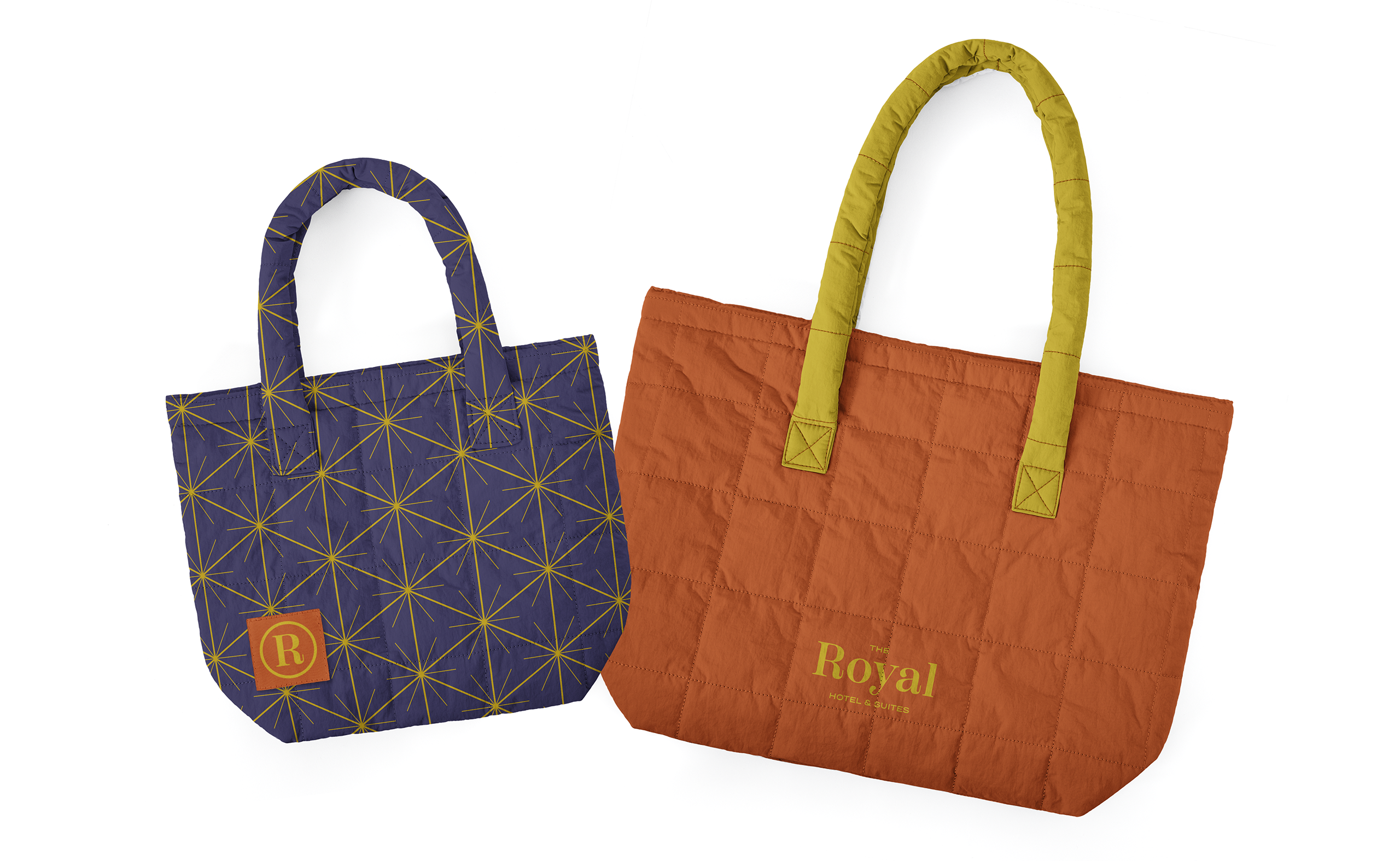 Large Quilted Puffy Tote