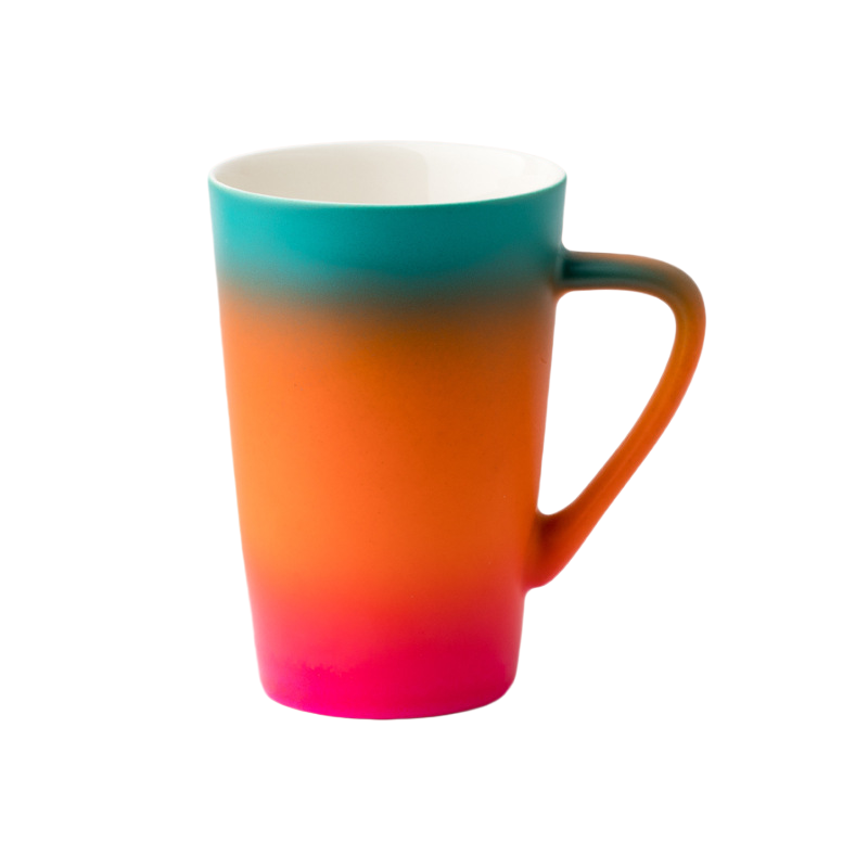 Custom 13 oz. Frosted Gradient Ceramic Mugs 8