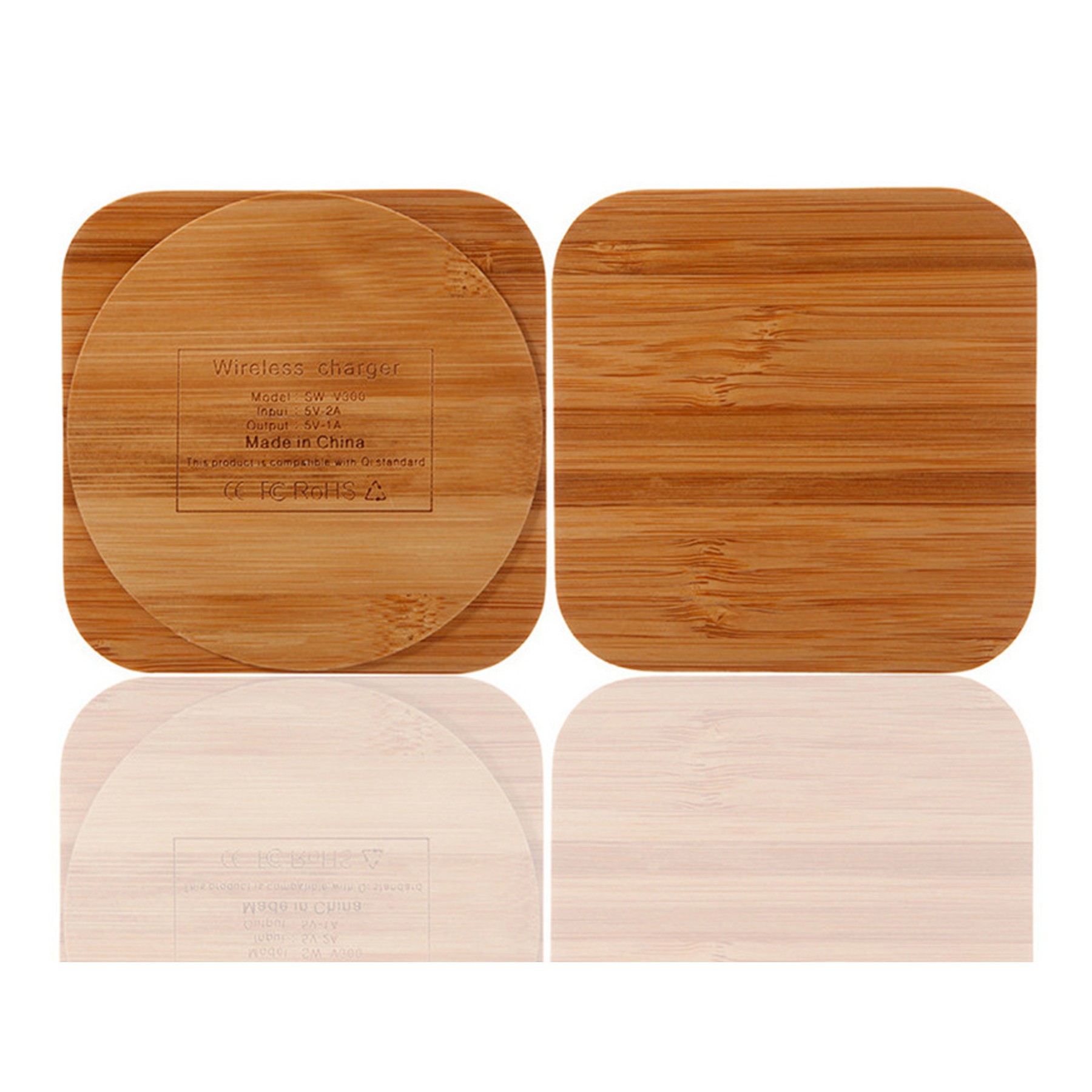 Bamboo Wood Wireless Charger 2