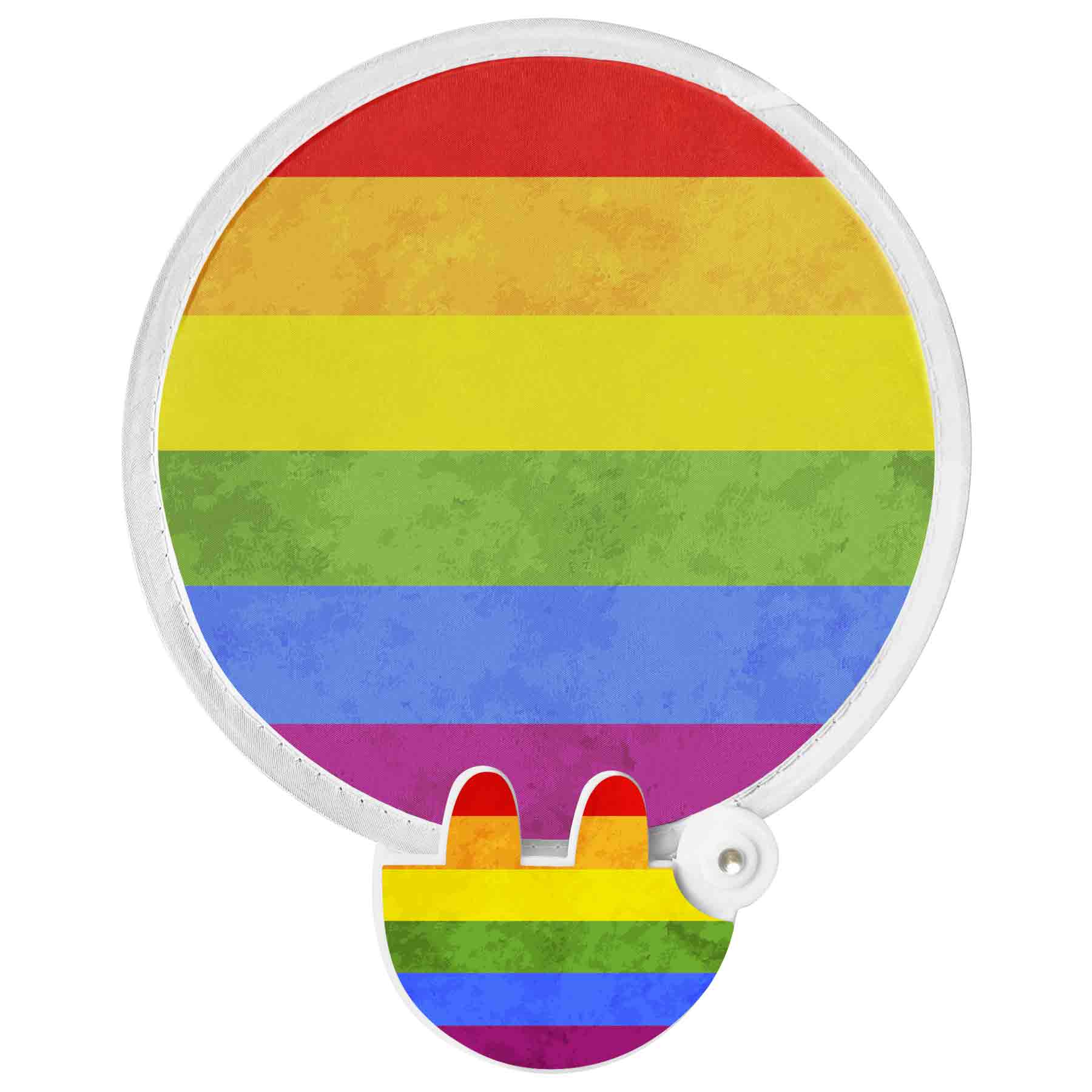 Full Color Foldable Flying Disc Fans 1