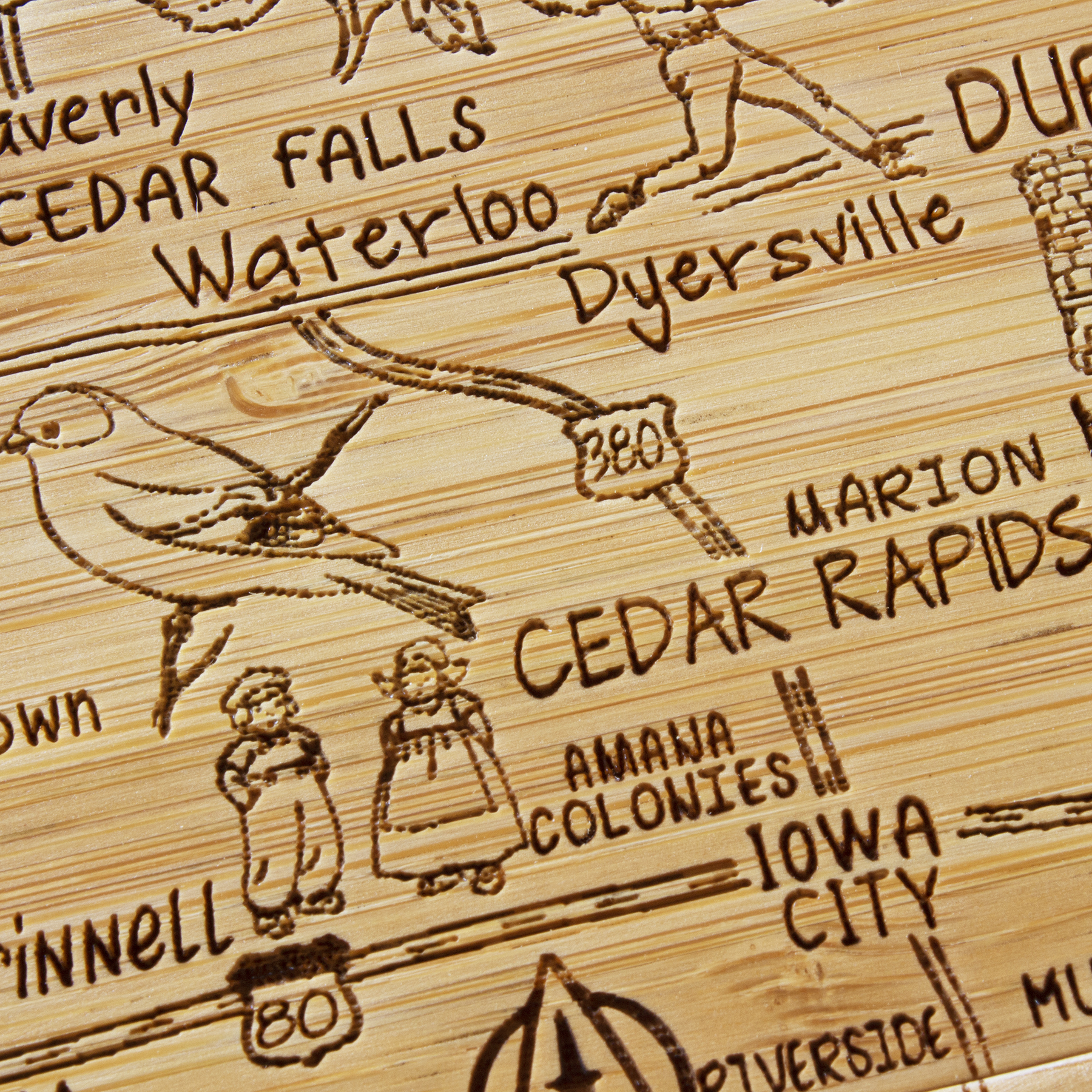 Iowa Puzzle Coaster Set 4