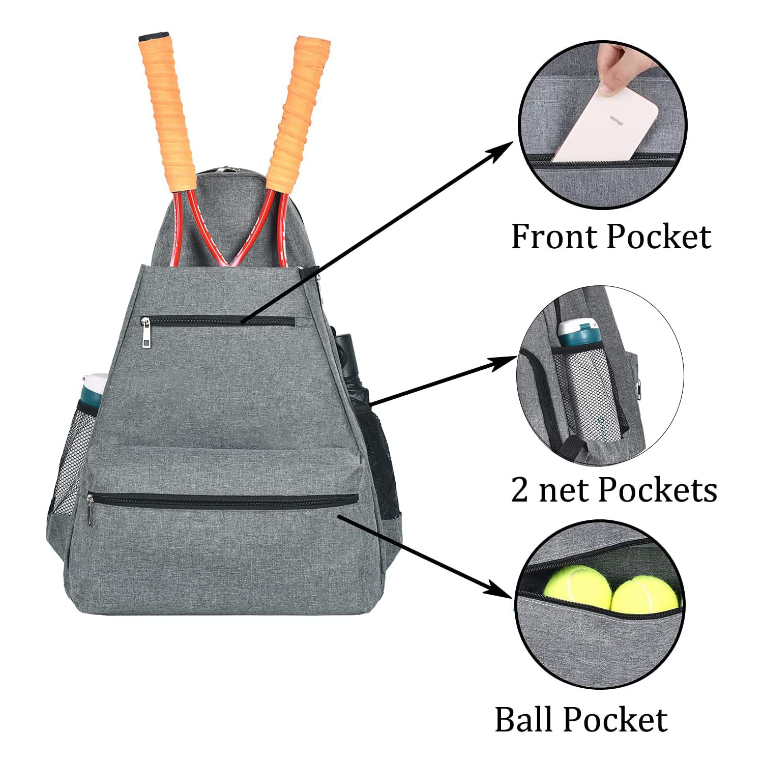 Large Tennis Backpack For Men 4