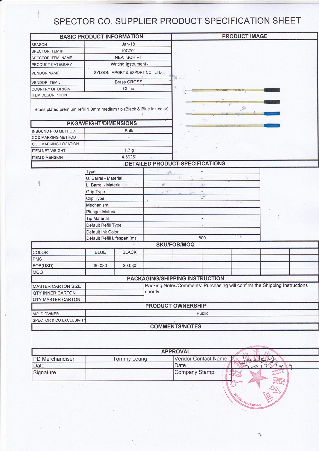 Neatscript tm - premium ink refill 4