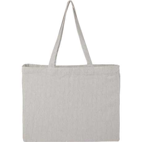 Striped Pacific Recycled Cotton Shopper Tote 18