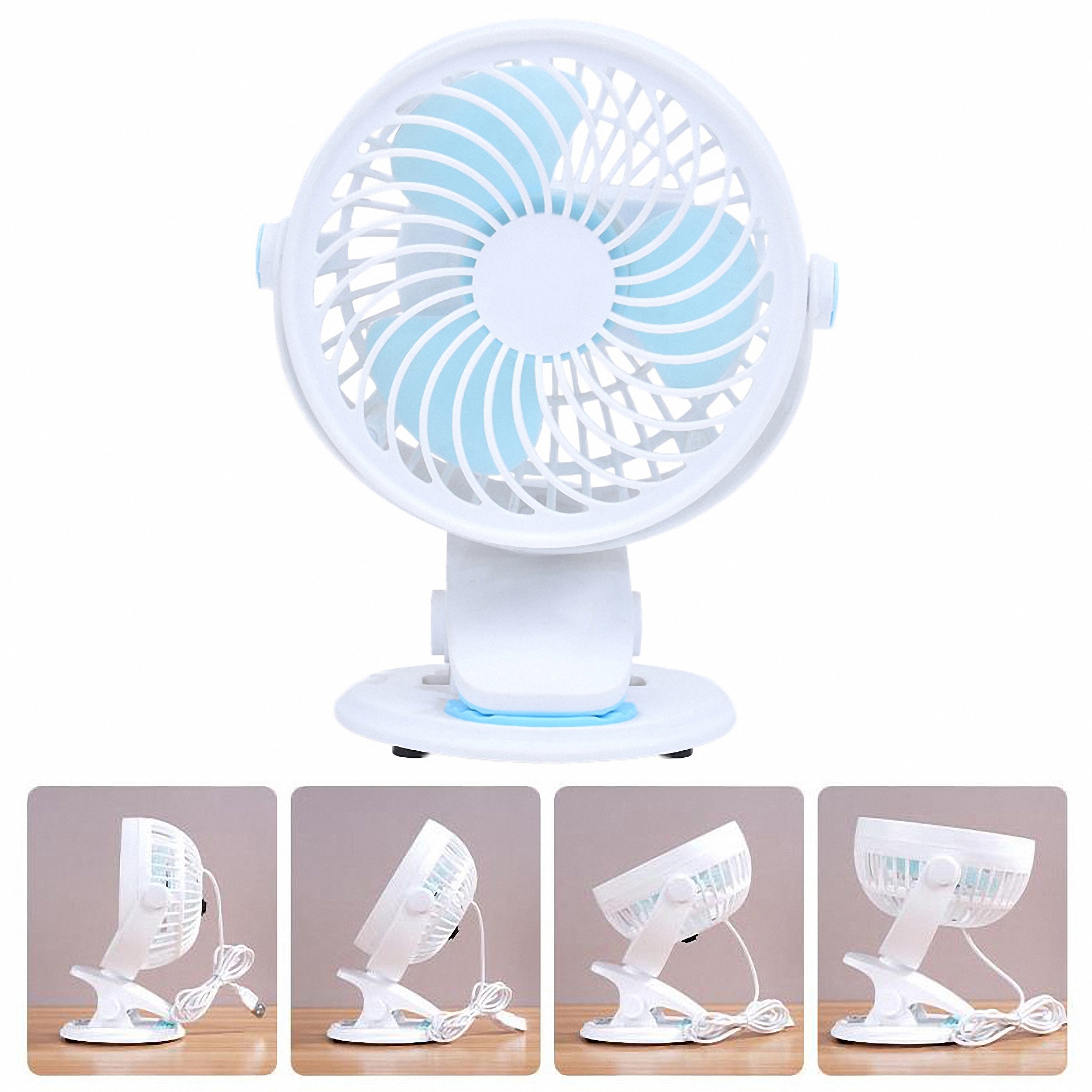 Adjustable Mini USB Clip Fan 4