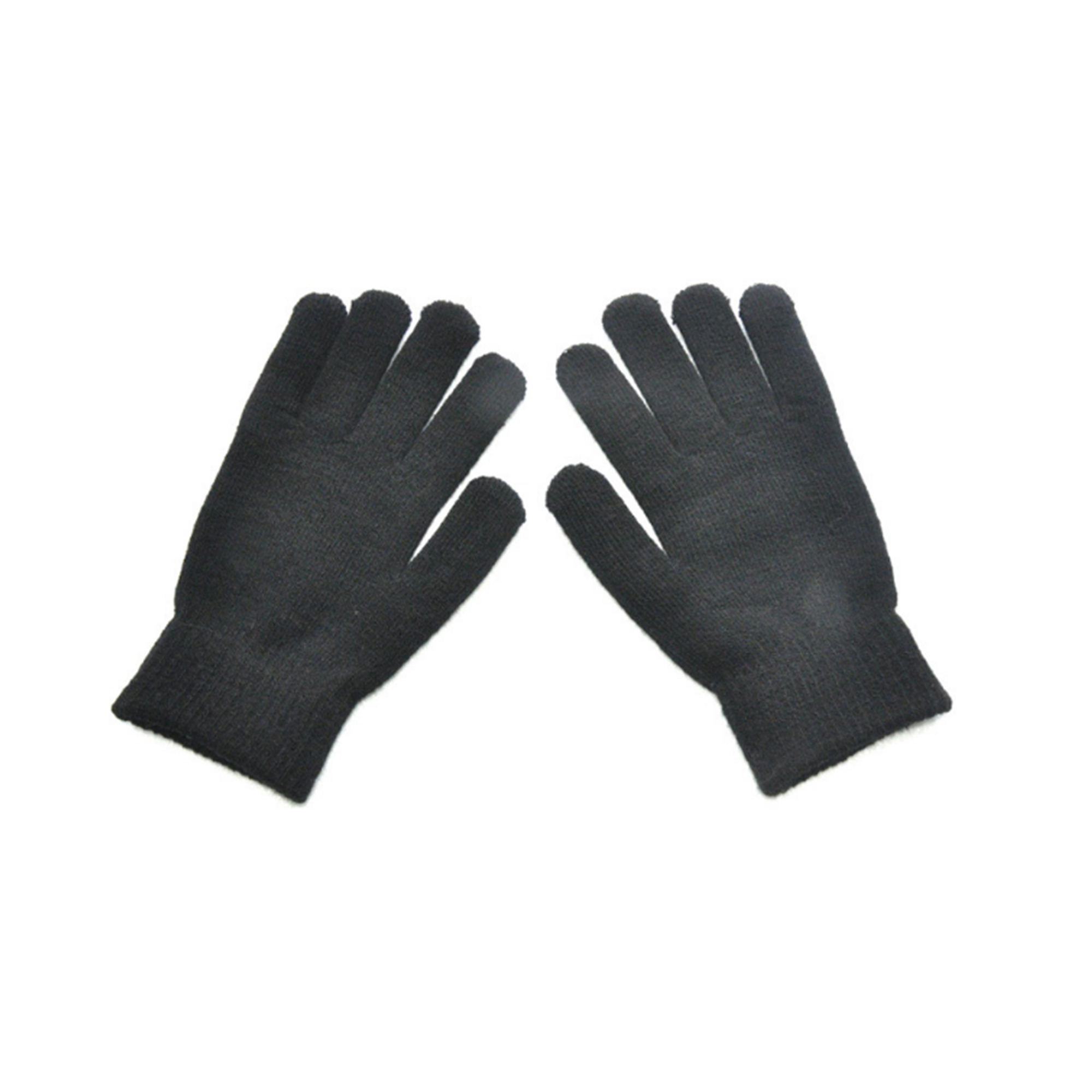 MOQ 50 PCS Stylish Winter Solid Color Knitted Gloves 6