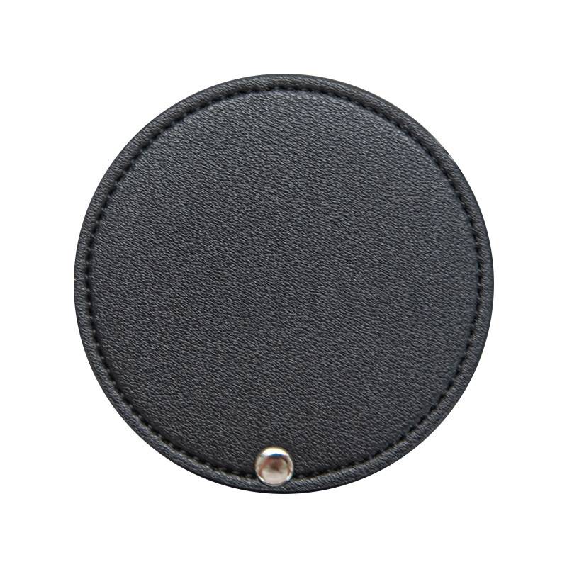 PU Circular Flippable Makeup Mirror 3