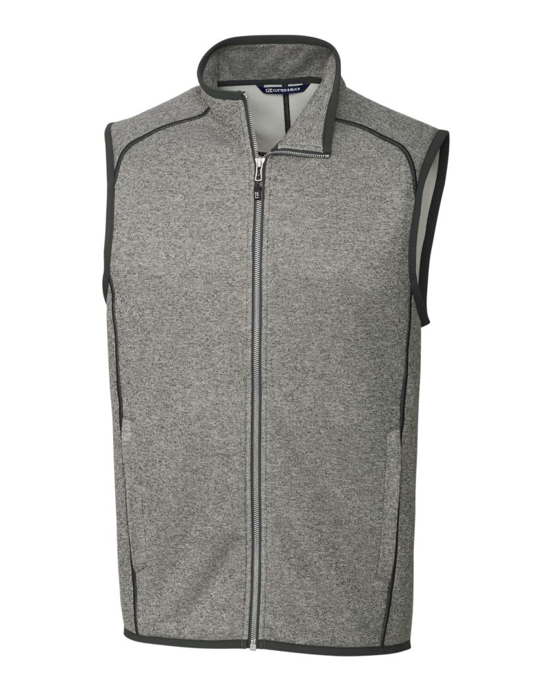 Cutter & Buck Mainsail Sweater-Knit Mens Full Zip Vest 42