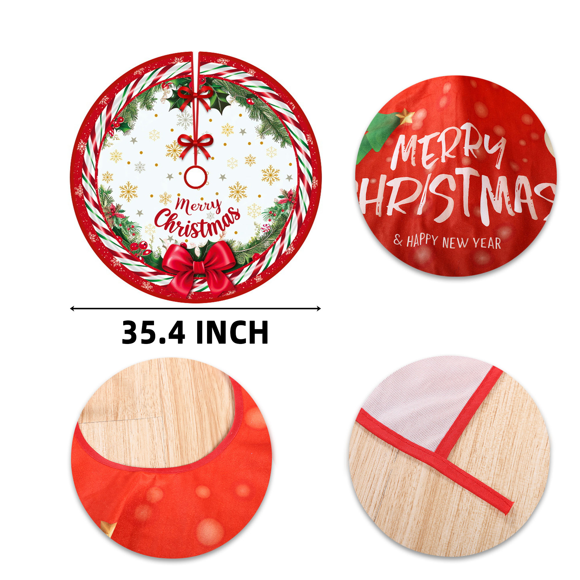 35.4" Christmas Tree Skirt 2