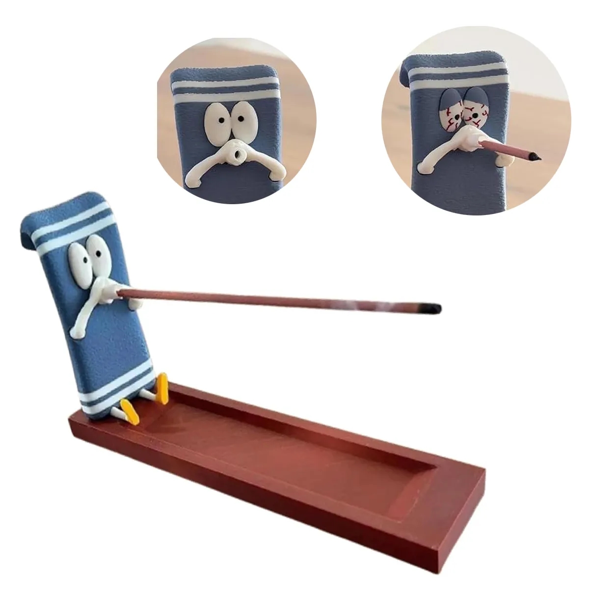 Novelty Incense Holder With Ash Catch Tray 3