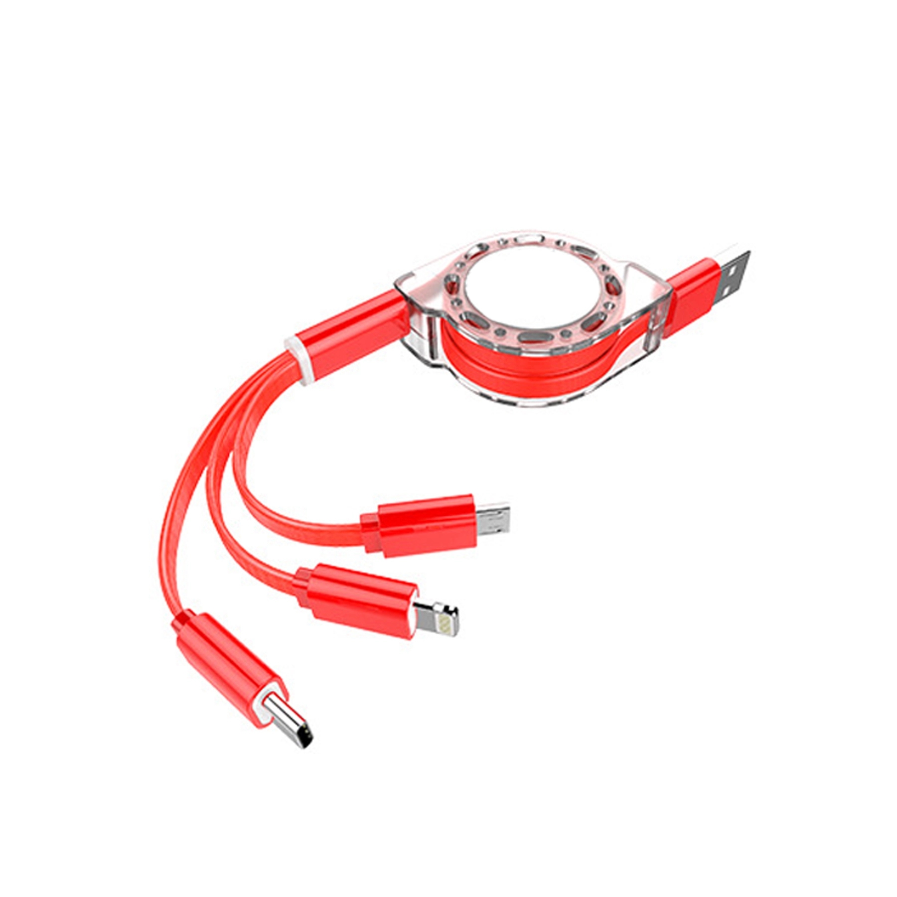 3-In-1 Retractable USB Data Cable 5