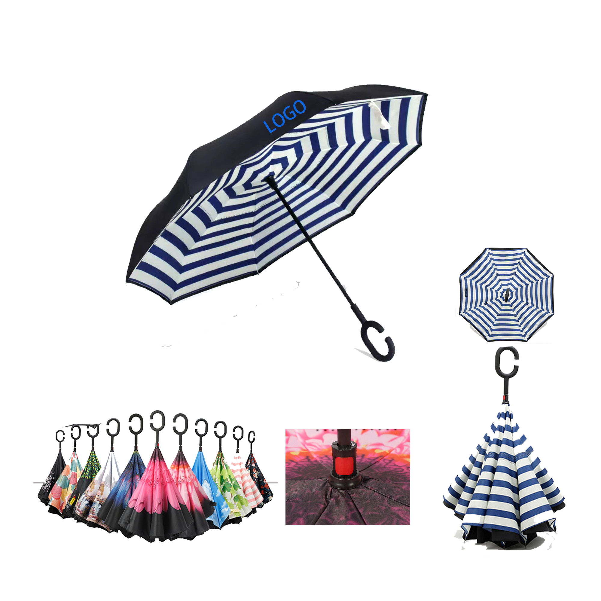 Double Layer Reverse Folding Umbrella 2