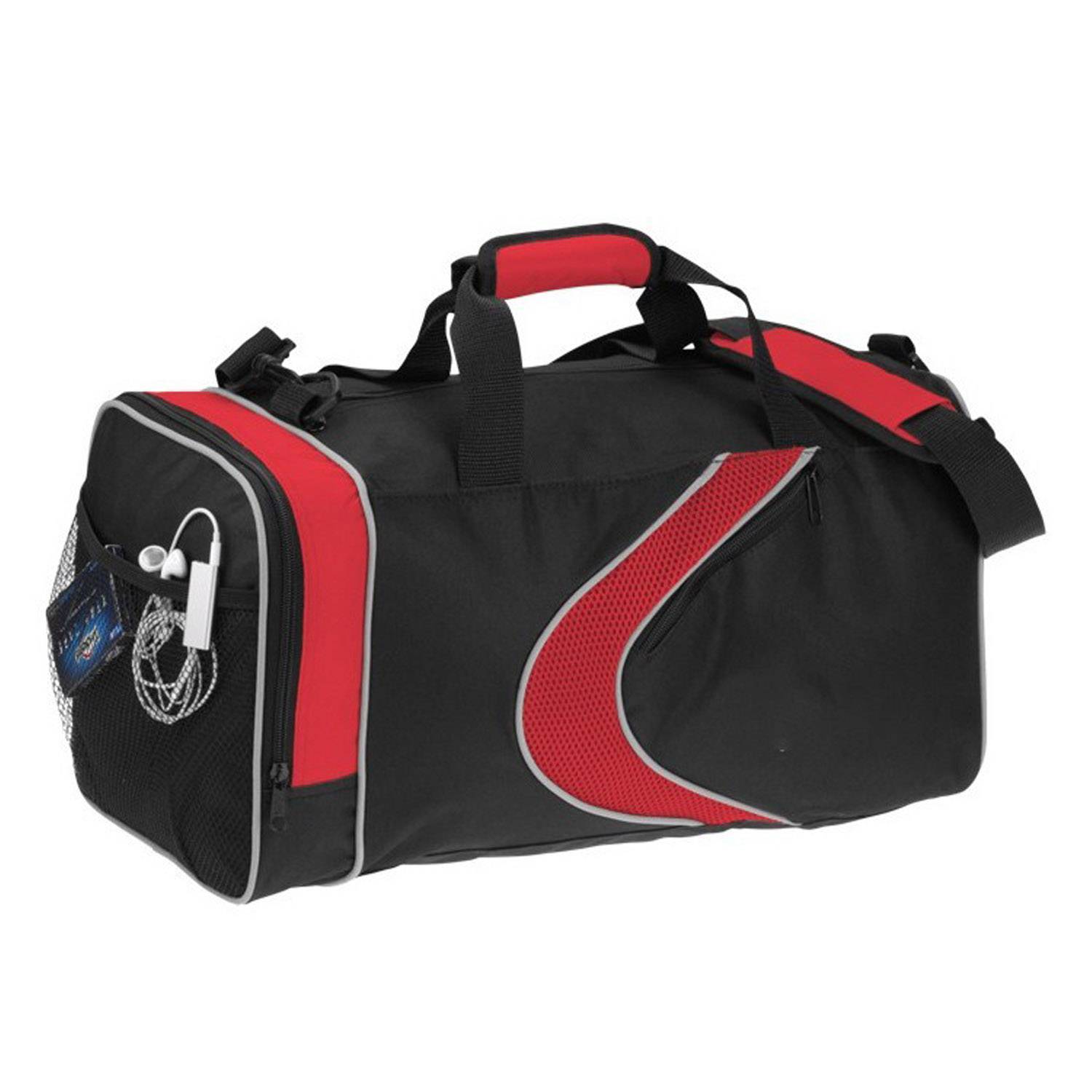 Two-Tone Polyester Wet Dry Separation Sports Duffel Bag 4
