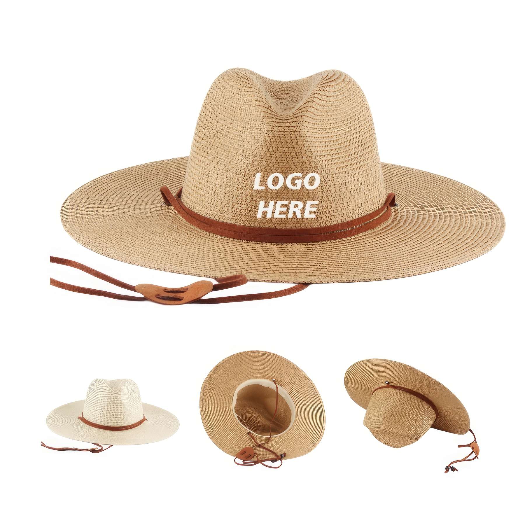 Custom Classic Straw Sun Beach Hat For Men And Women 1