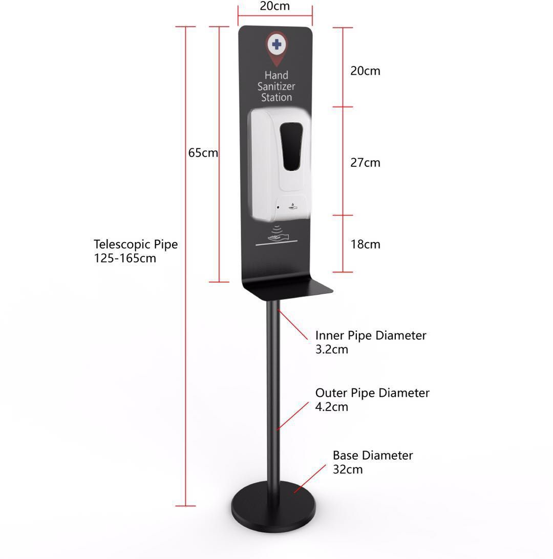 1000ml Floor Stand Non-touched Hand Sanitizer Dispenser 4