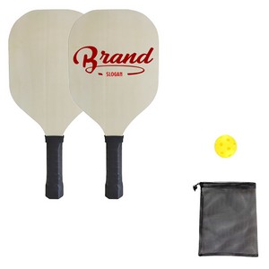 Wooden Pickleball Paddles Set 5