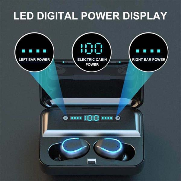 Sport Stereo Earbuds with LED Display Charging Case 2