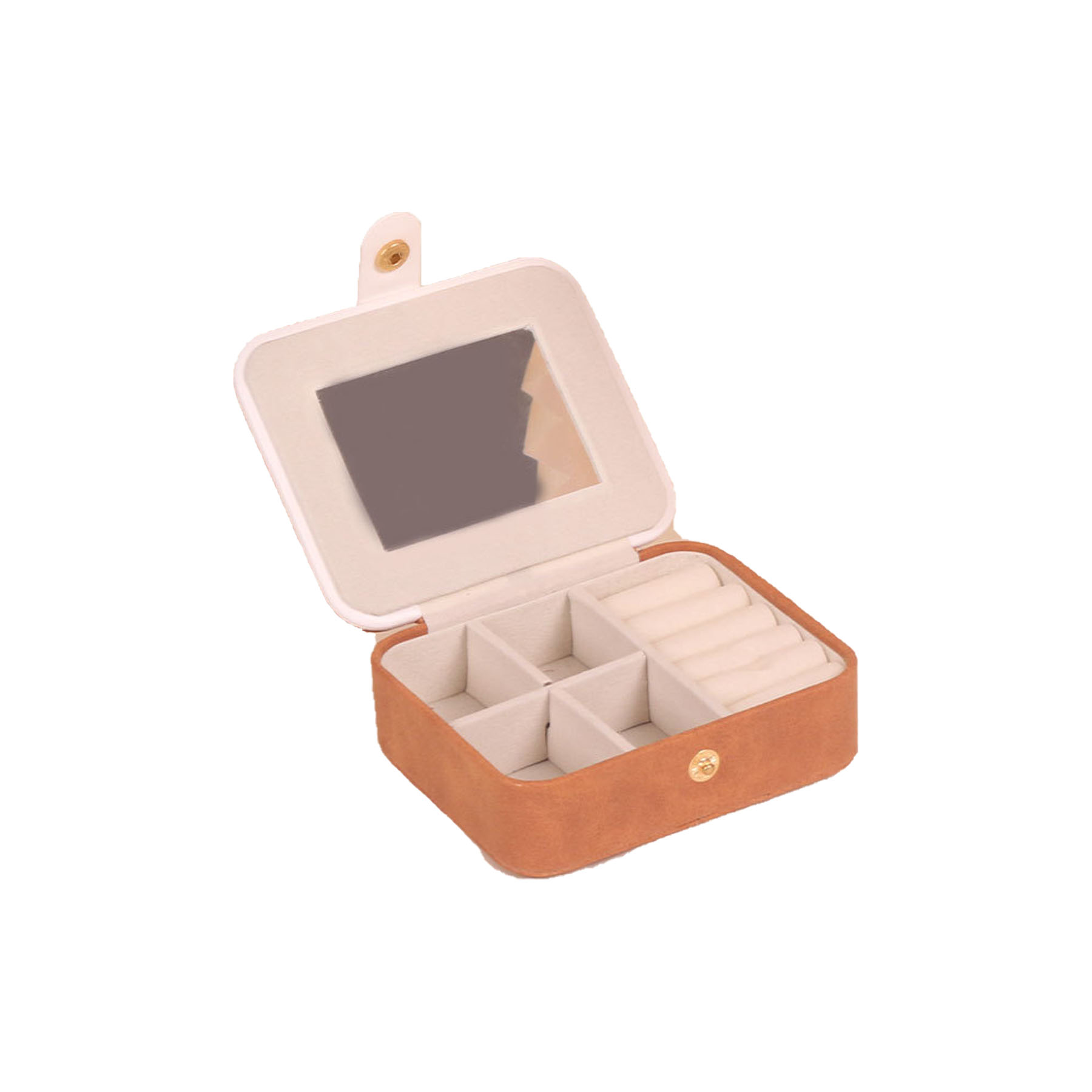 Mini Portable Jewelry Box with Mirror 7