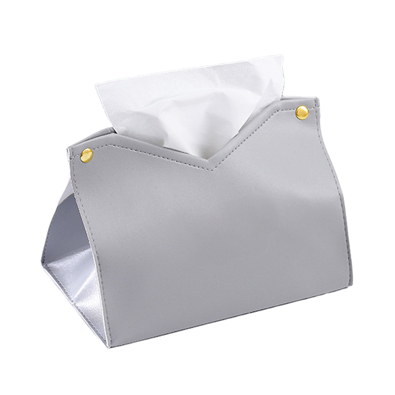 Custom PU Leather Car Napkin Case & Restaurant Tissue Box 3