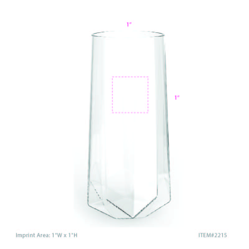 Viski® Faceted Crystal Stemless Champagne Flute, set of 2 6