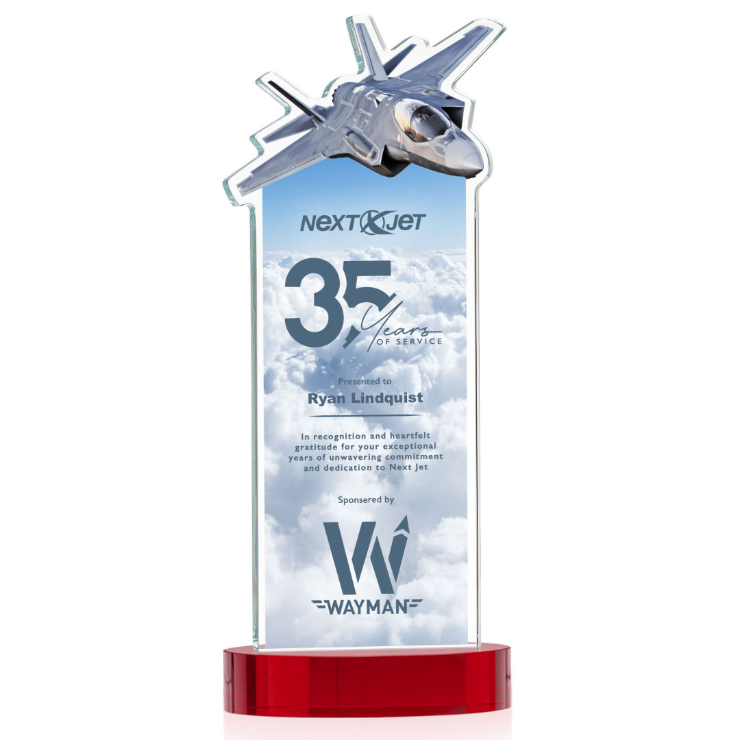 Top Gun VividPrint™ Award on Alberton Base - Red 6